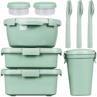 Obedár - Lunchbox Food Kontajner Raňajkový šalát 1.6 + 3 ďalšie produkty
